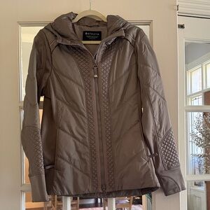 Athleta Women's Taupe Quilted Puffer Jacket